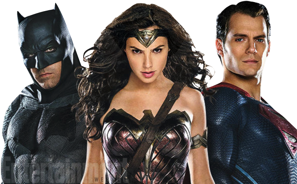 Batman And Superman Png Transparent Background - Superwoman Justice League Movie (960x595), Png Download