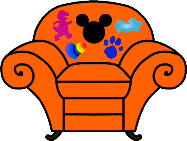 Mickeys Clues Thinking Chair Blues Clues And Mickeys - Brandon Tu Blue's Clues (640x480), Png Download