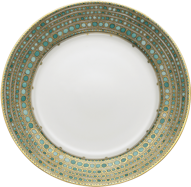 00 Syracuse Turquoise Dinner Plate - Haviland C Parlon Syracuse Turquoise Dinner Plate (960x637), Png Download
