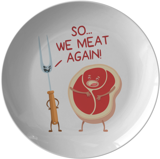 So We Meat Again - Mug (580x580), Png Download