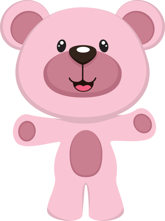 Gumball Clipart Pink - Pink Bear Png (673x900), Png Download