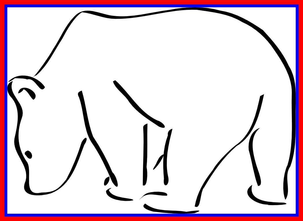 Transparent Fascinating In There Tumblr Of Png Popular - Public Domain Bear Clip Art (1049x766), Png Download