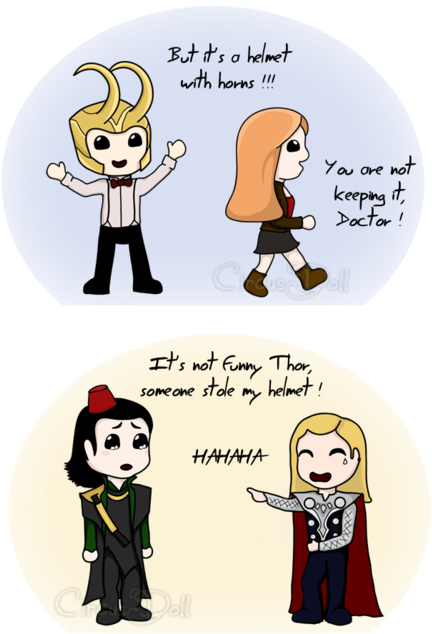 Doctor Meets The Avengers (500x643), Png Download