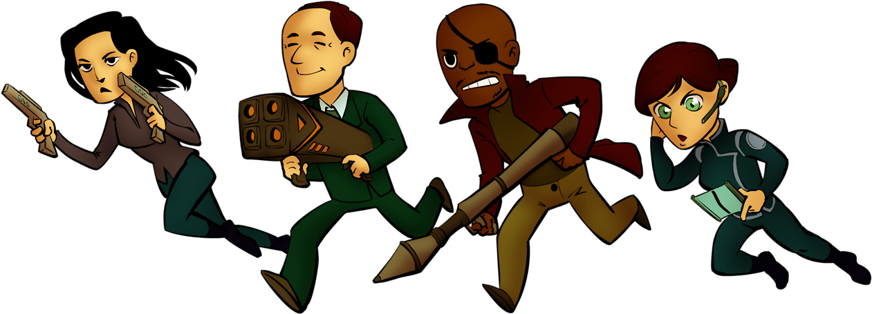 Some Shield Bros, By Polymorphic Girl - Maria Hill (1280x550), Png Download