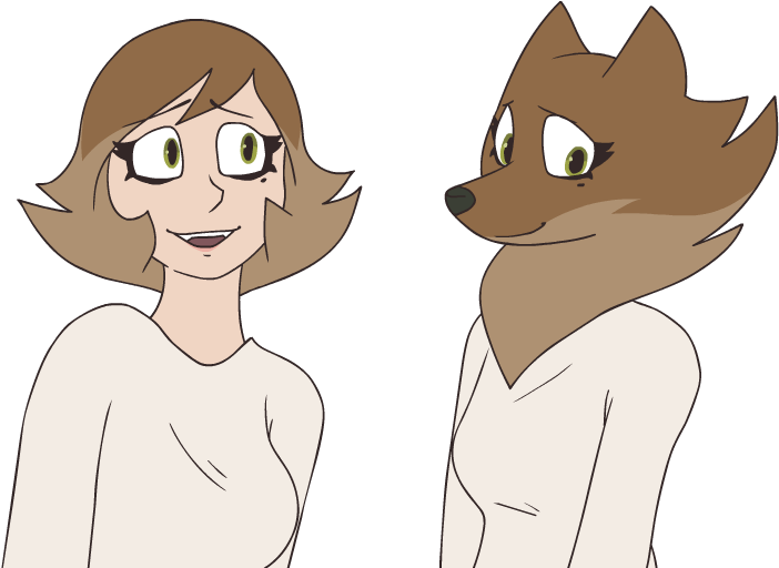 Oh Hey Look It's Kati I Made The Hair Brighter Since - Cartoon (800x563), Png Download