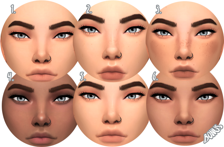 Top 5 Skin Overlays Jogo The Sims 4, The Sims 4 Skin, - Sims 4 Mm Skins (789x522), Png Download
