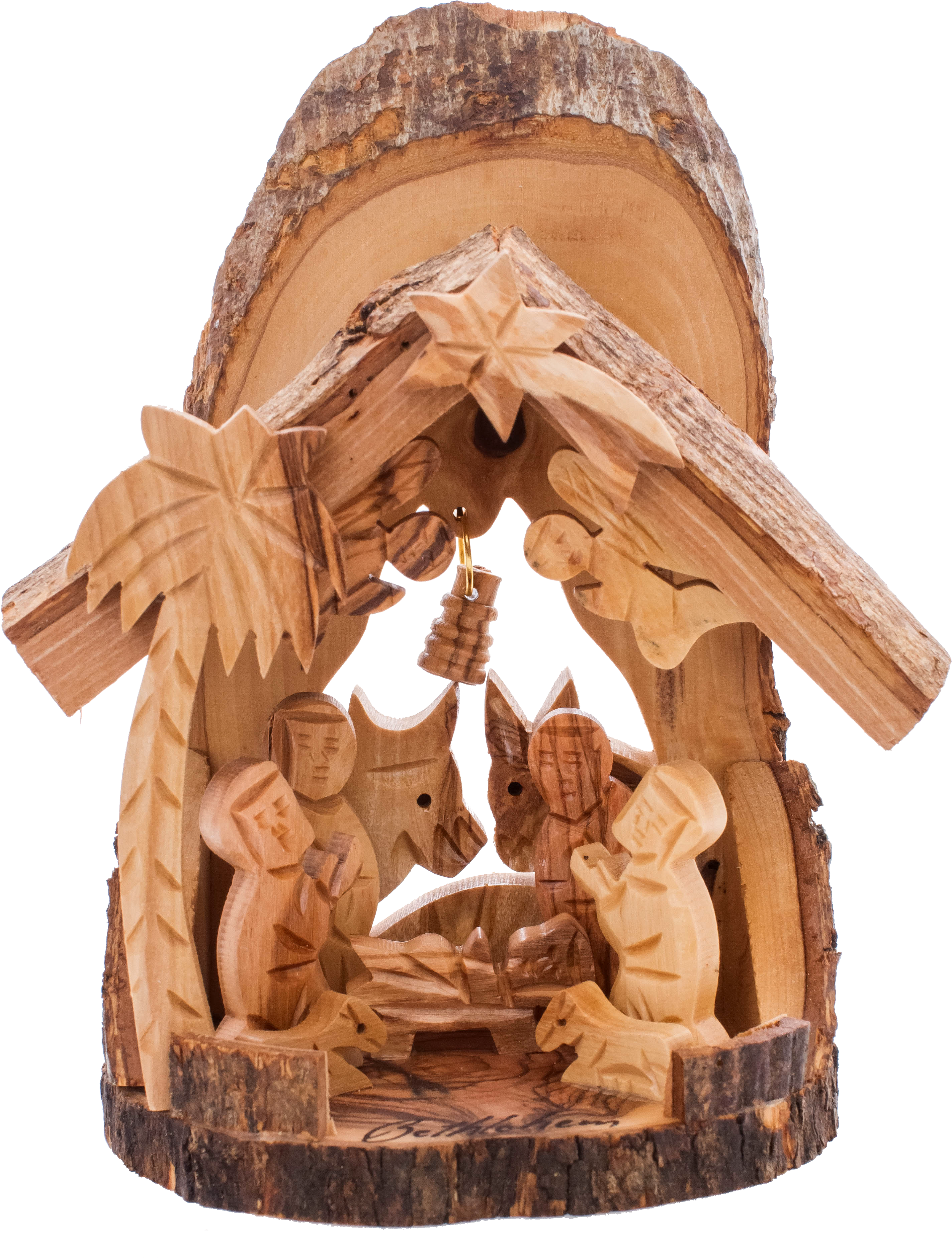Nativity Set Quick View - My Caring Cross Olive Wood Nativity Sets (3058x3931), Png Download