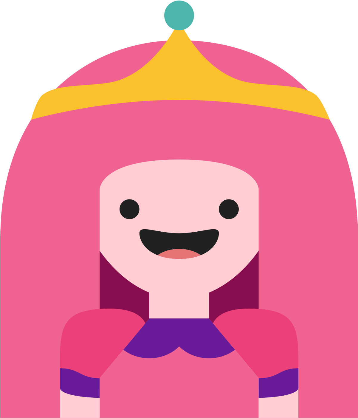 Princesse Chewing-gum Icon - Princess Bubble Gum Emoji (1600x1600), Png Download