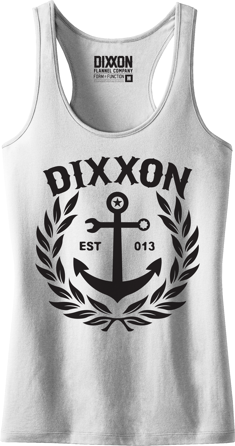 Ladies Anchor Crest Tank Xs Only - Tank/white/xs (748x1420), Png Download