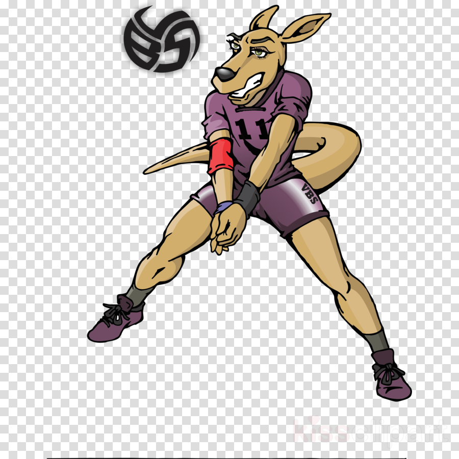 Volleyball Clipart Fivb Volleyball World League Jersey - Volleyball Logo Kangaroo (900x900), Png Download
