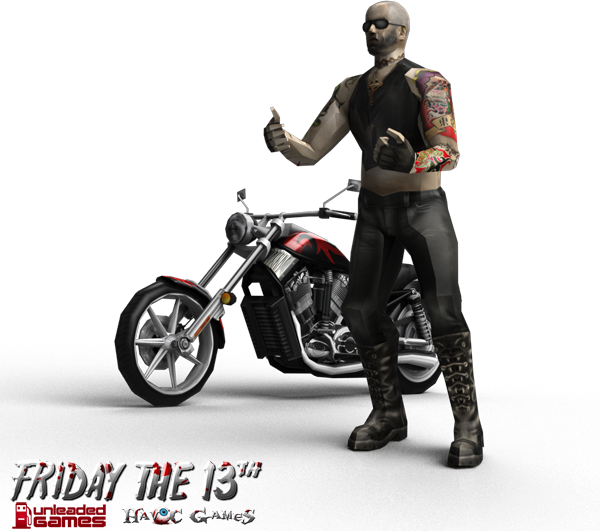 Another Friday The 13th Game - Motorcycle (600x531), Png Download