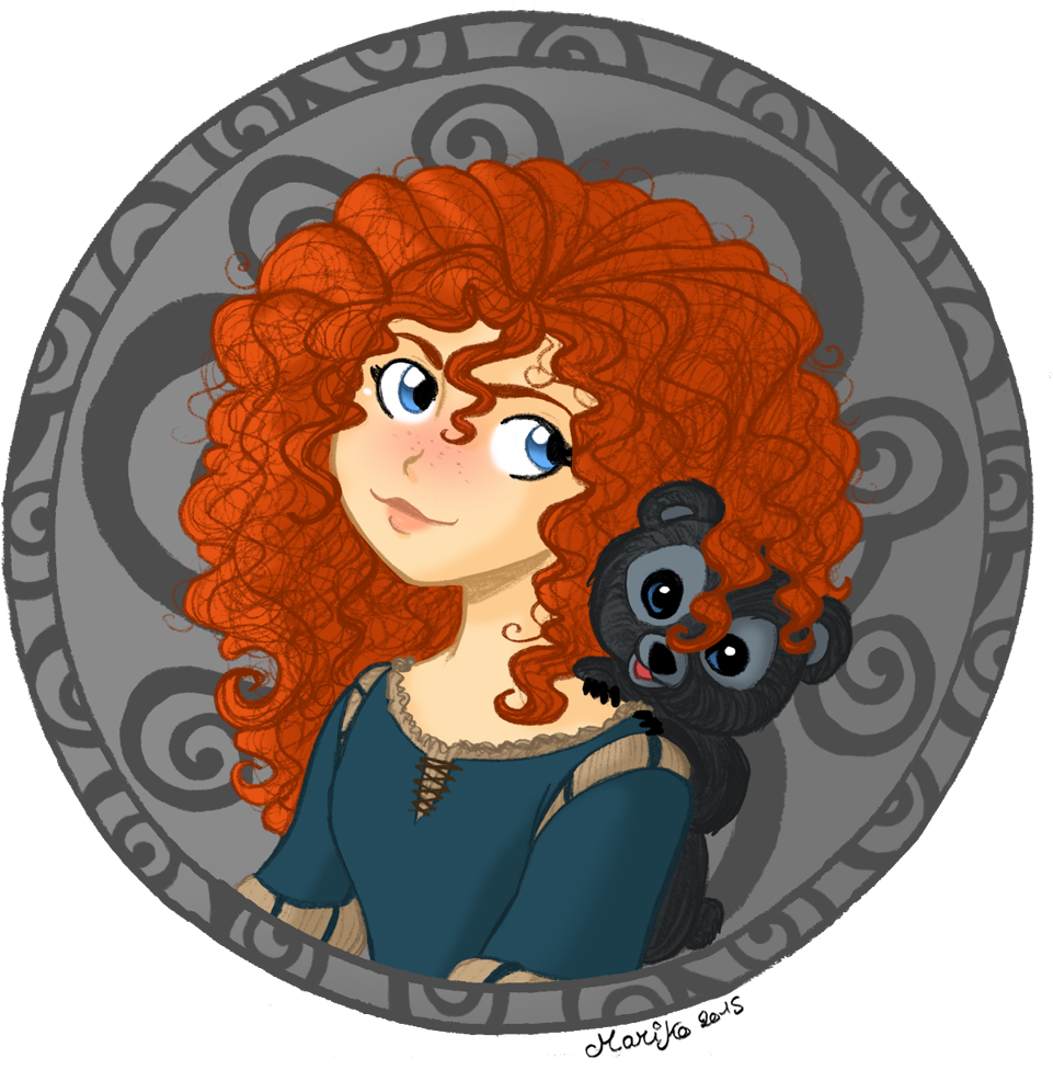 Le Jour Du Fanart - Mérida (1000x998), Png Download