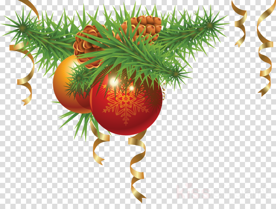 New Year Fir Tree Png Clipart Christmas Day Christmas - New Year Decoration Png (900x680), Png Download