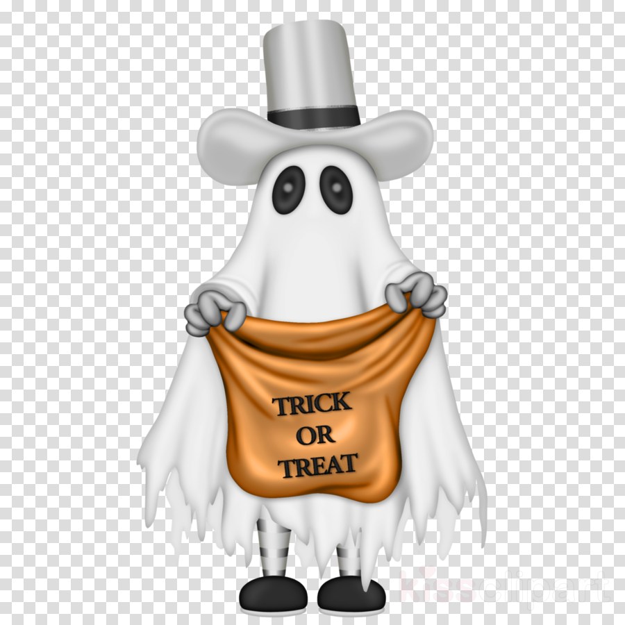 Halloween Trick Or Treat Png Clipart Trick Or Treating - Ghost Cowboy Png (900x900), Png Download