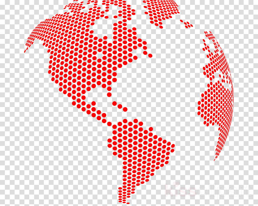 Globe Dots Png Clipart Globe World Map - Atlas Network (900x720), Png Download
