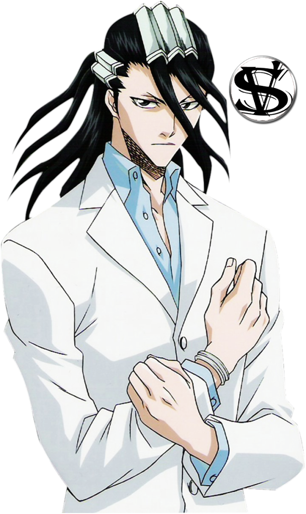 Kuchiki Byakuya In Bleach - Byakuya In A Suit (609x1023), Png Download