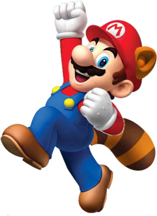 Raccoonmario - Kartun Mario Bros Png (616x750), Png Download