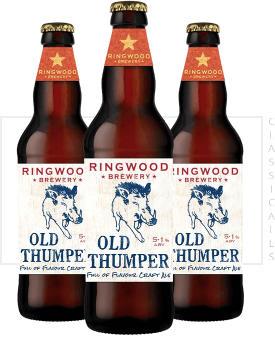 Ringwood Old Thumper - Journey's End Ringwood Brewery Old Thumper Strong Ale (550x672), Png Download