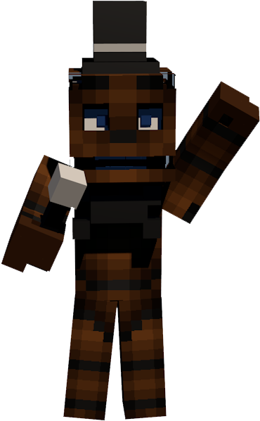 Freddy Fazbear Photo - Minecraft En 4d Png (1280x720), Png Download