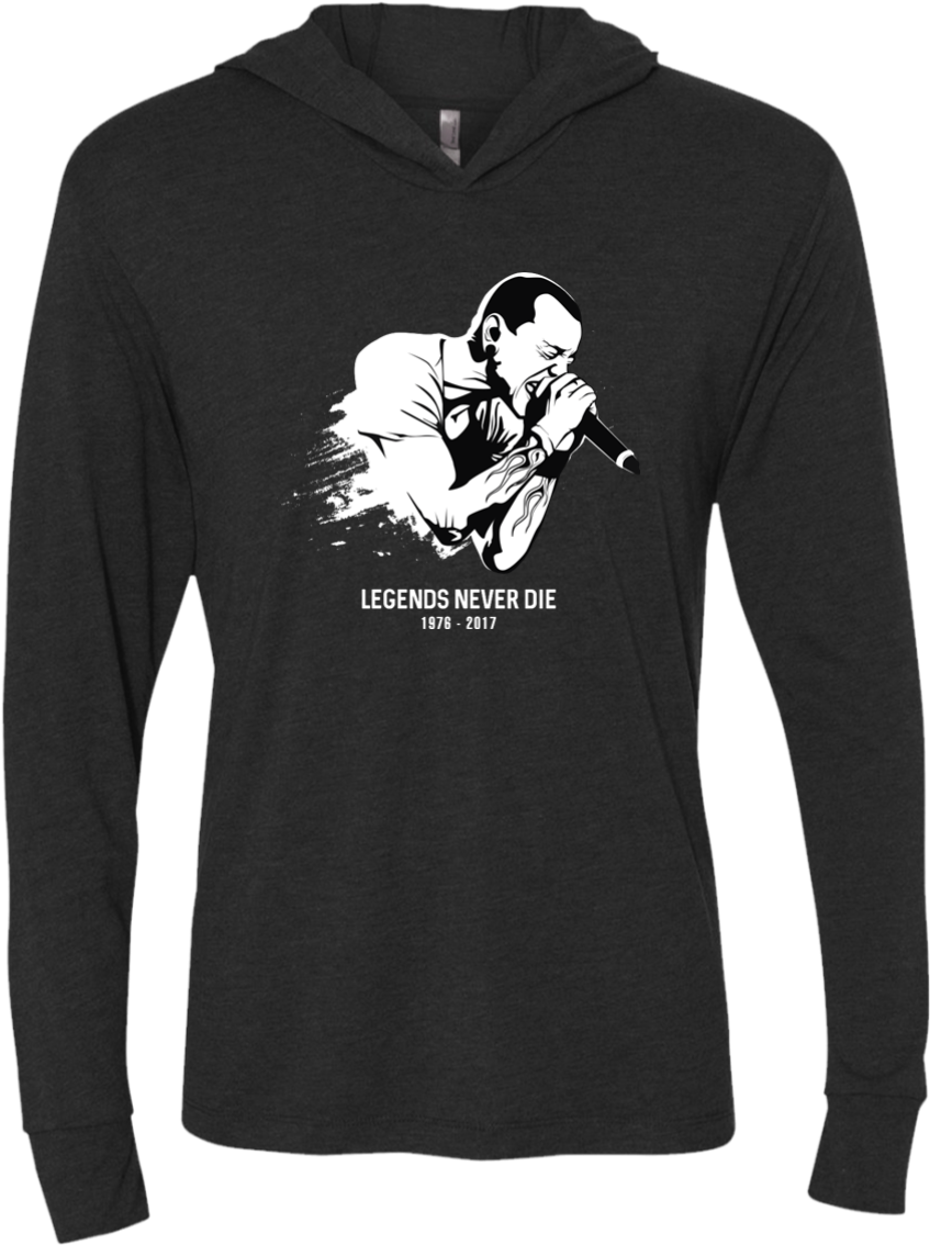 Chester Bennington Legends Never Die Unisex Hooded - Camiseta Gas Monkey Logo (1155x1155), Png Download