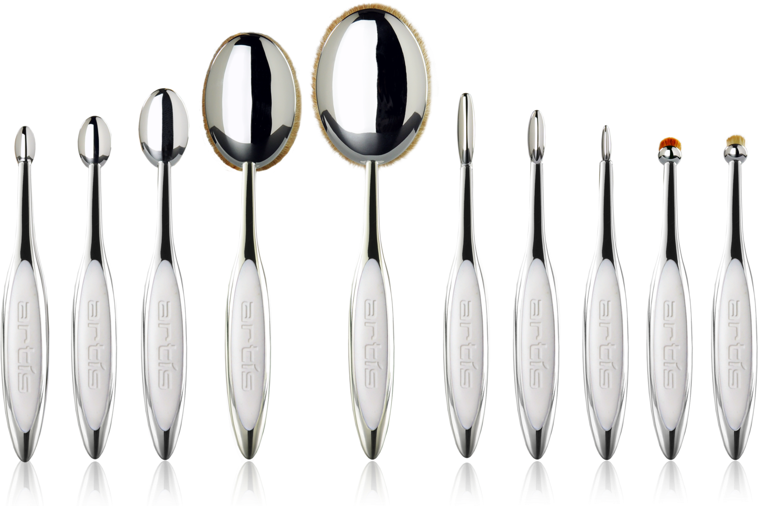 Elite Mirror 10 Brush Set With Reflections Usd - Innovation It Beauty Brushes (1500x1011), Png Download