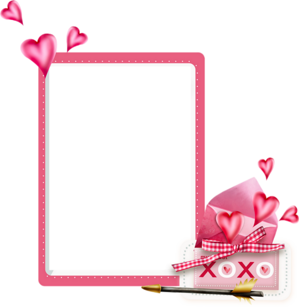 Cadre Png St Valentin, Xoxo - Portable Network Graphics (600x616), Png Download