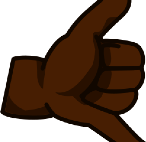 Hand Emoji Clipart Brown Hand - Illustration (640x480), Png Download