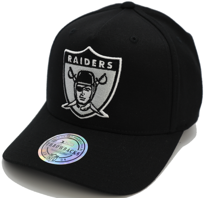 Oakland Raiders Mitchell & Ness Team Logo 110 Flex - Men's Oakland Raiders New Era Black Classic Logo Omaha (1000x667), Png Download