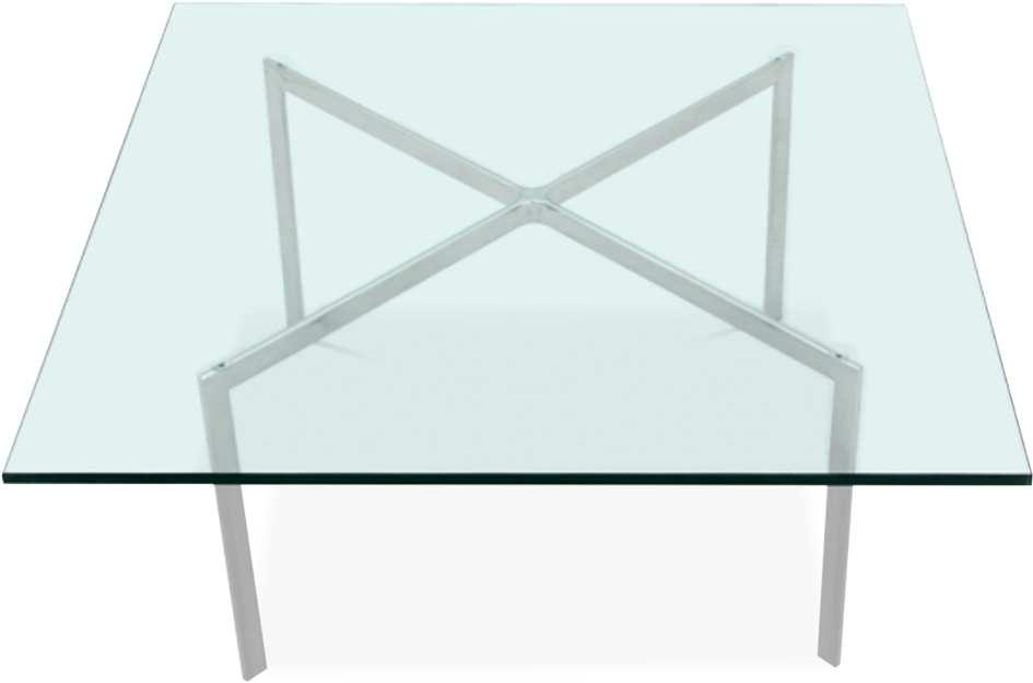 Barcelona Style Table - Ludwig Mies Van Der Rohe Tavoli (1024x1023), Png Download