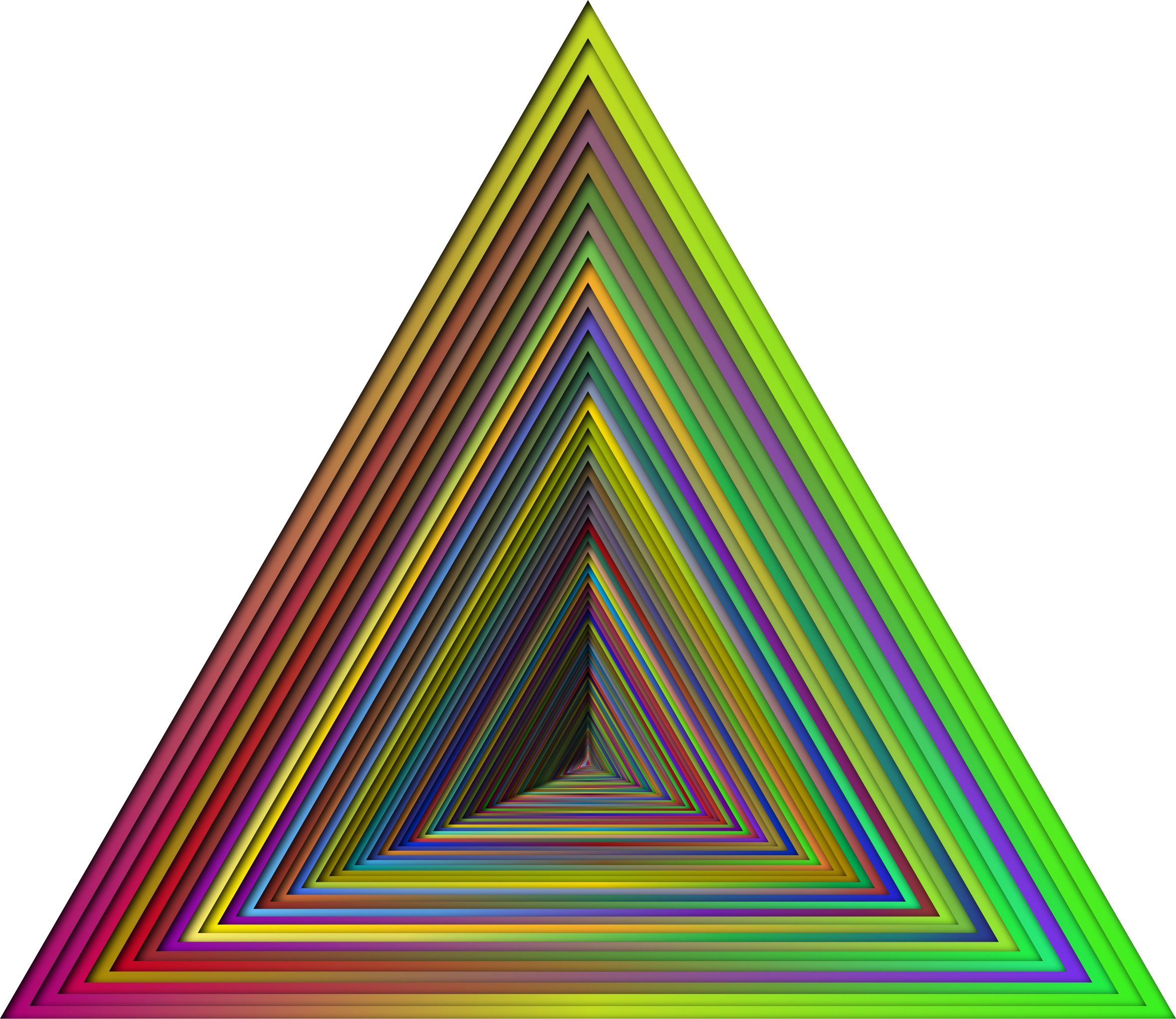 Triangular Clipart Clipart Triangular Corridor - Triangle (2356x2041), Png Download