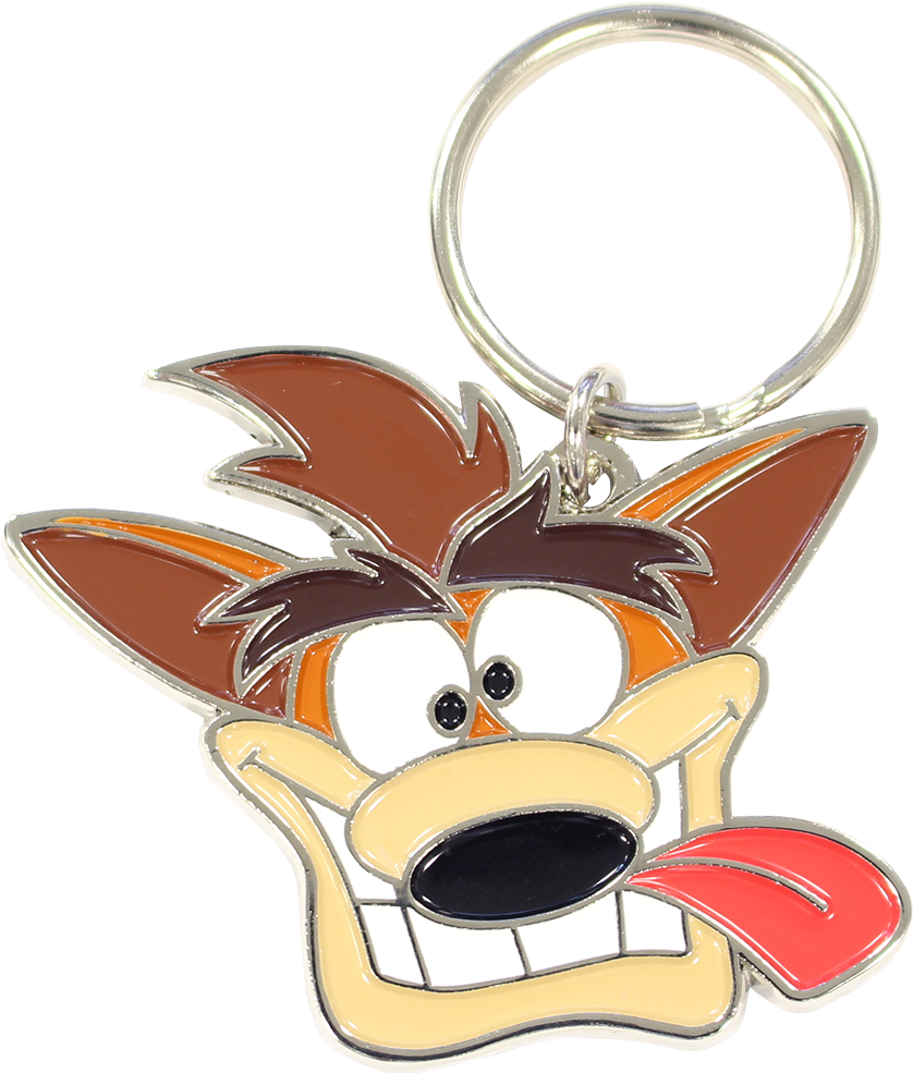 Crash Bandicoot Trilogy Merchandise Crash Keychain - Crash Bandicoot Key Ring (857x1000), Png Download