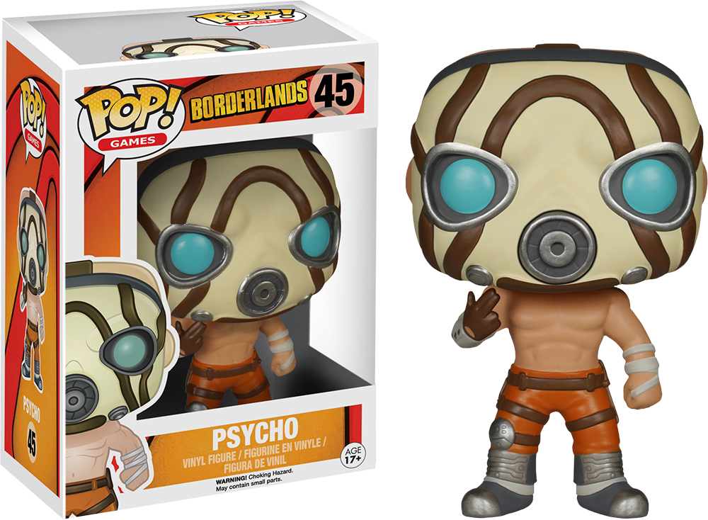 Psycho Pop Vinyl Figure - Borderlands Vinyl Pop Figures (1000x734), Png Download