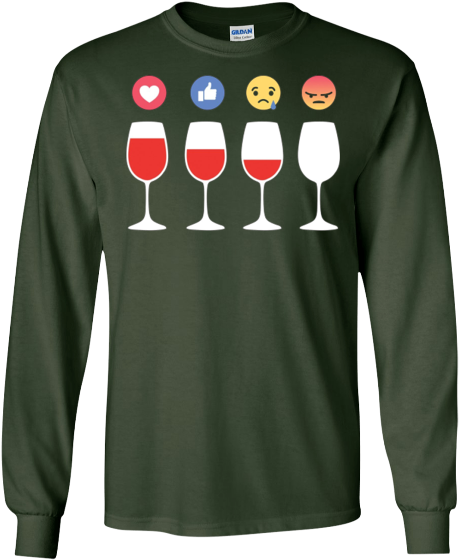 Emoji Wine Lovers Drinking Winery T-shirt - T-shirt (1155x1155), Png Download