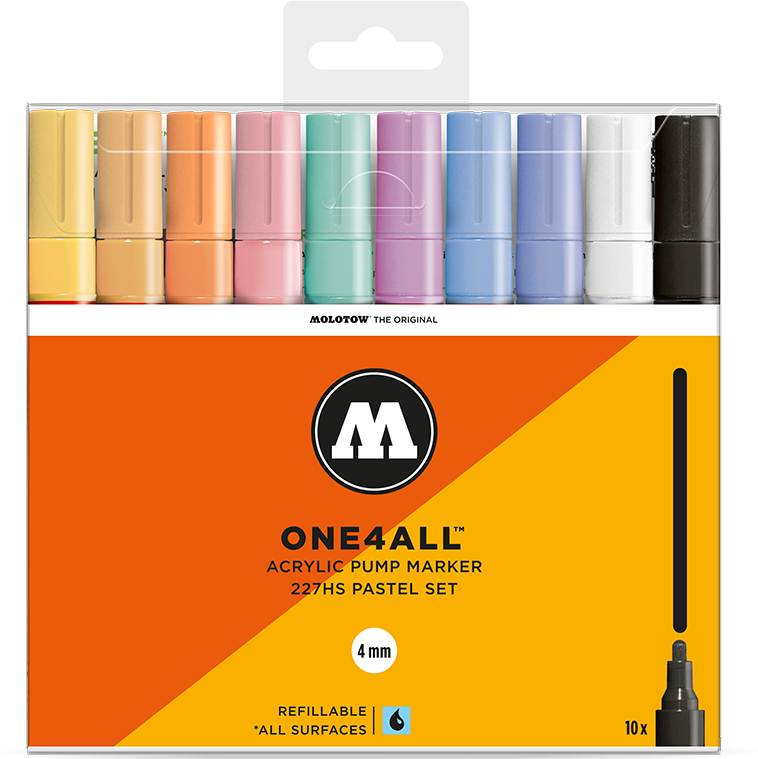 Chartpak Inc Molotow Marker 227hs 6pc Set (800x800), Png Download