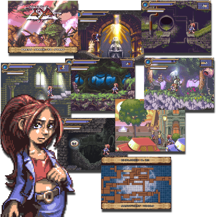 The Legend Of Iya Is The Gorgeous Pixelated Metroidvania - Legend Of Iya (700x700), Png Download
