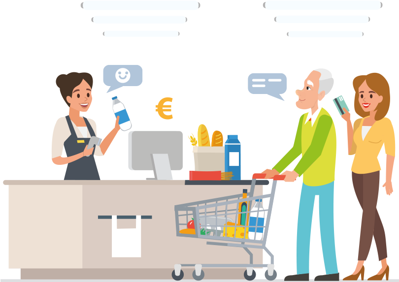 The Human Eye Contains A Special Sensor To Detect The - Cashier (809x614), Png Download