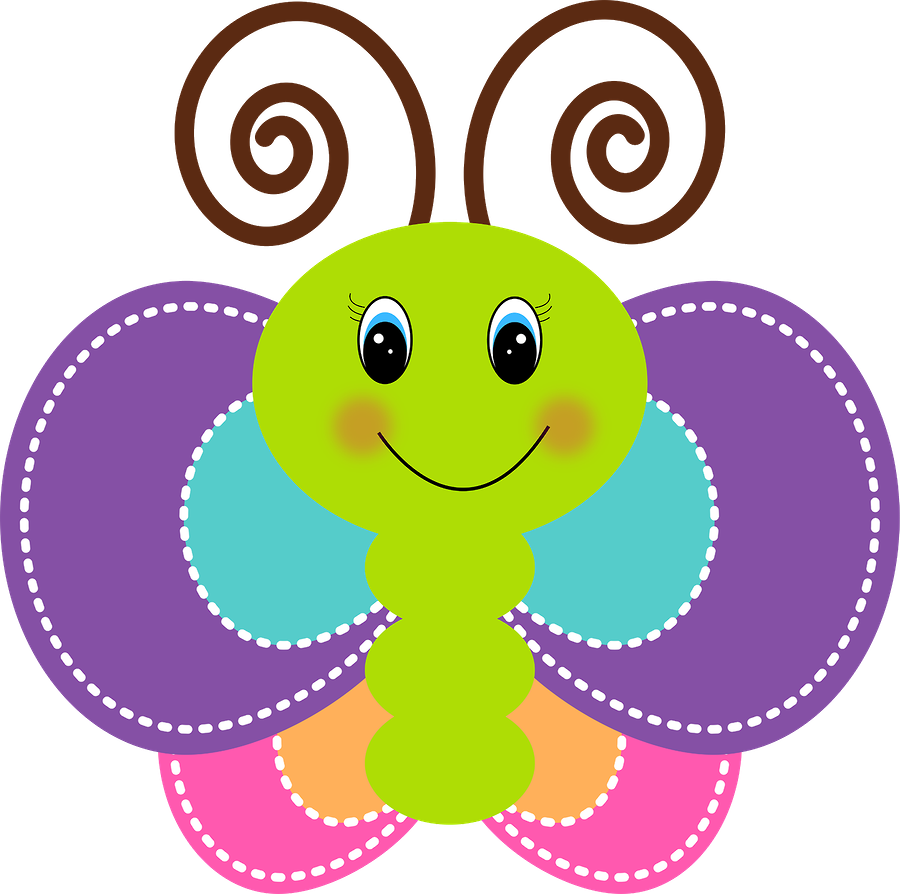 Patterns - Cute Clip Art Butterfly (900x894), Png Download