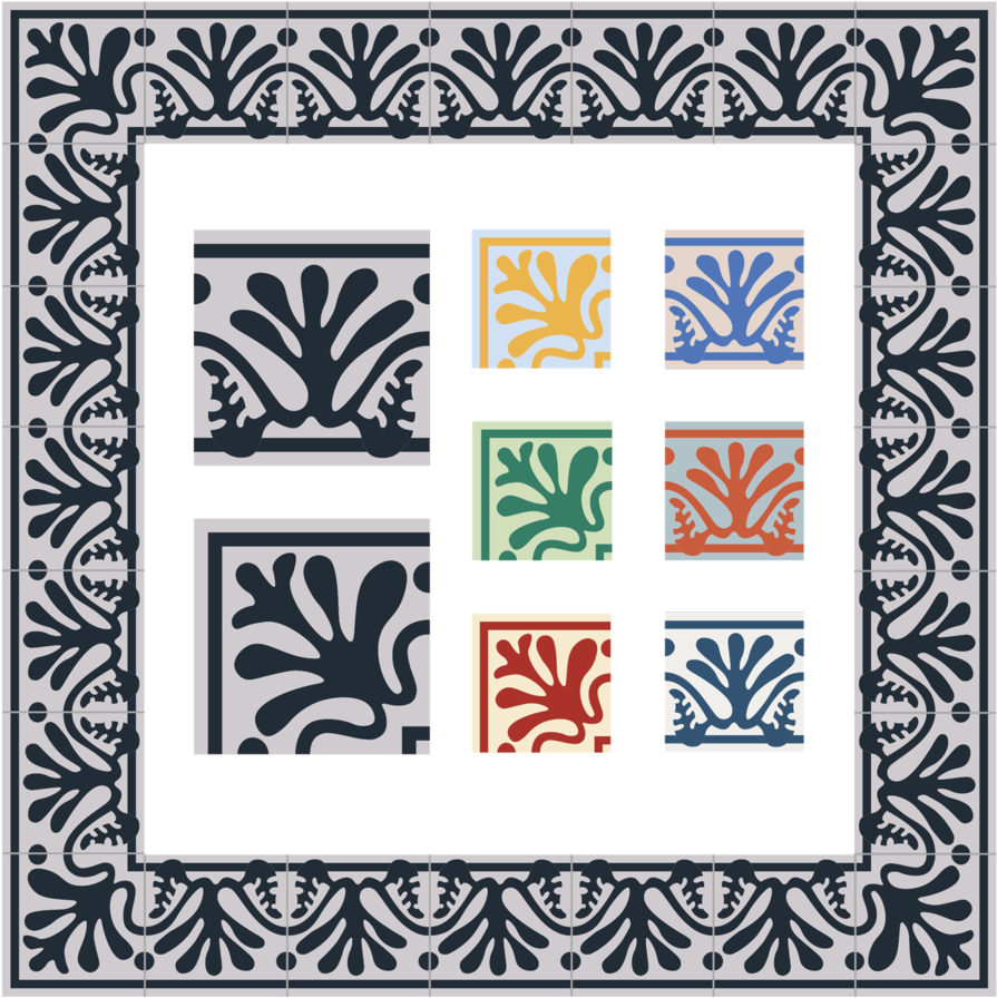 Fern Corner & Border (1000x1000), Png Download