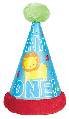 Boy's 1st Birthday Nov - Wild At One Boy's 1st Birthday Deluxe Party Hat Supplies (406x406), Png Download