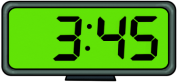 Clip Art Black And White Stock Download Free Png Transparent - Digital Clock Quarter Past (400x400), Png Download
