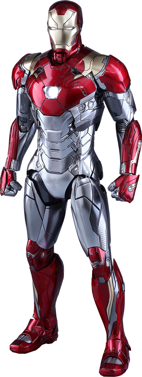 Hot Toys Iron Man Mark Xlvii Sixth Scale Figure - Action Figure Iron Man (480x1268), Png Download