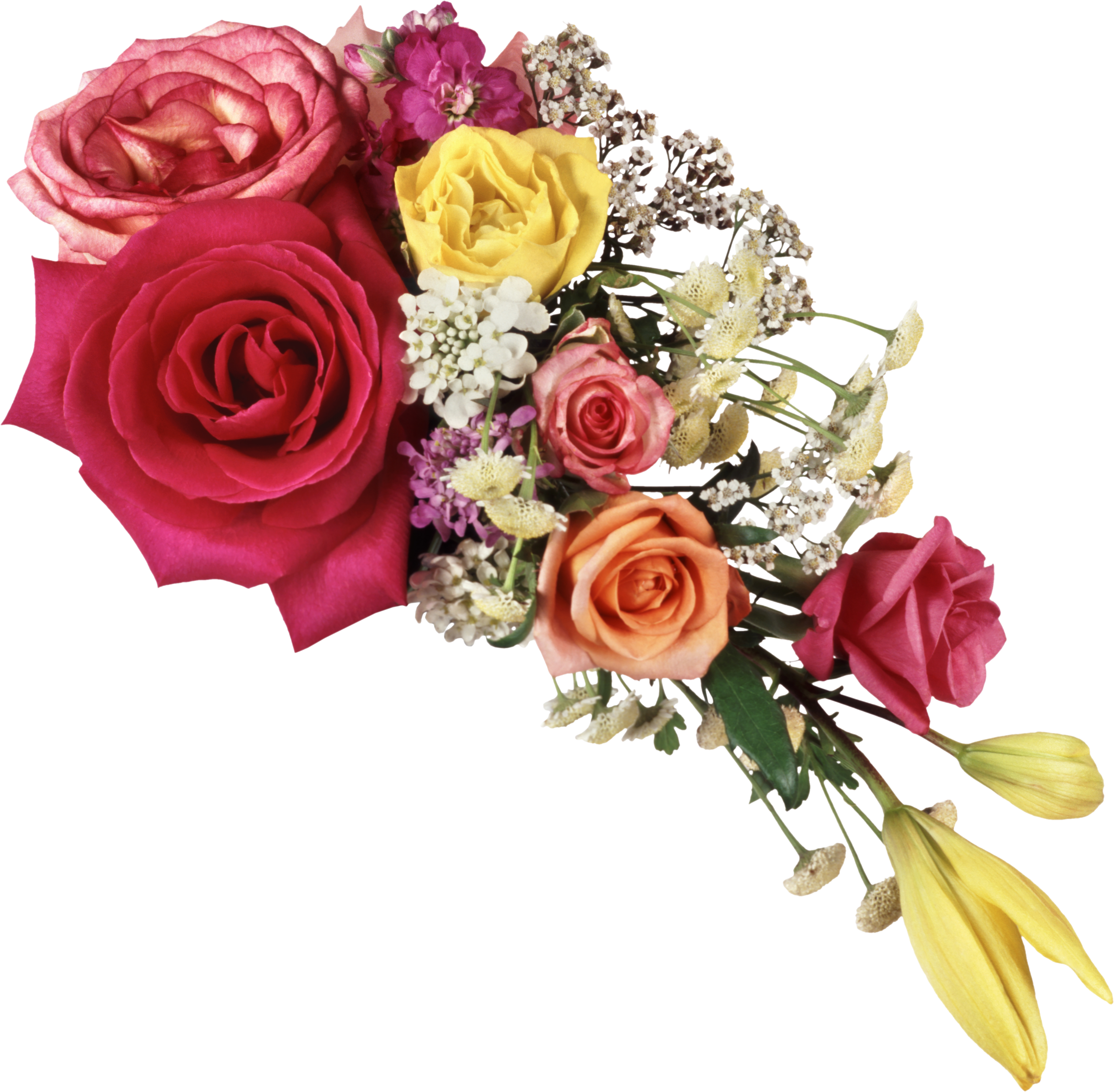 Bouquet Flowers Clipart - Love Photo Frames For Photoshop (3677x3605), Png Download