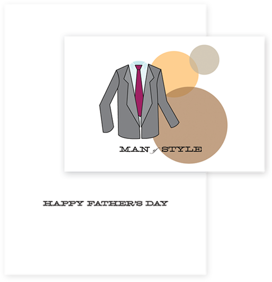 Front And Inside Of Father's Day Card - Tuxedo (600x627), Png Download