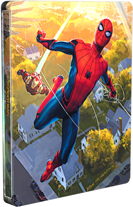 Spider-man - Homecoming - Spider Man Homecoming/steelbook Limite/3d2d/uv (1000x1000), Png Download