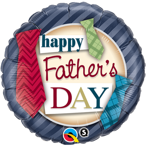 Father's Day Ties 18" Foil Balloon - 18" <3 You Hearts Mylar Balloon - Mylar Balloons (480x480), Png Download