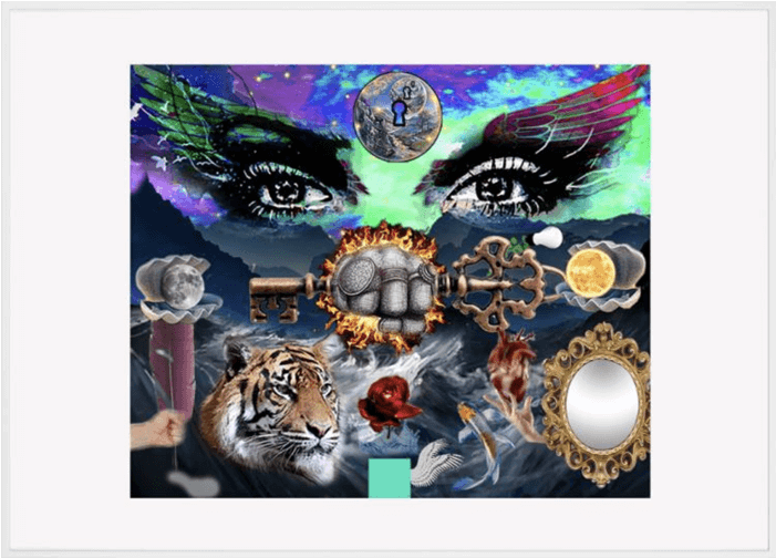 A Better Tomorrow - Keyring Tiger Face Eyes Big Cat 36167 (700x700), Png Download
