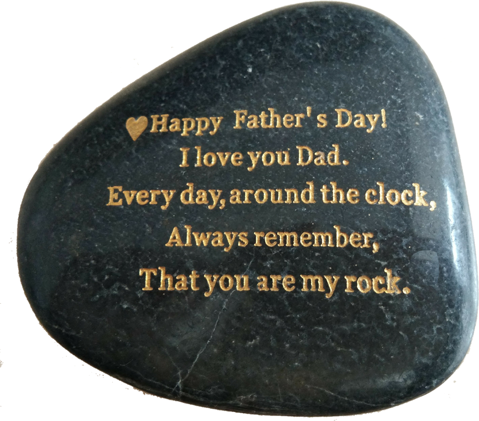 Father's Day Gifts, Engraved Rock Gift - Gift (1591x1431), Png Download