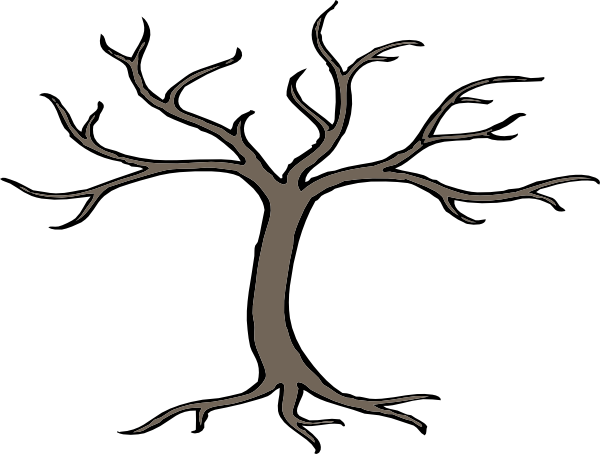 Original Png Clip Art File Tree With 3 Branches Svg (600x454), Png Download