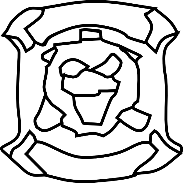 Free Vector Tiger Facerough Draft Clip Art - Clip Art (600x598), Png Download