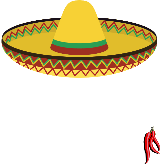 Clipart Free Mexican Transparent Menu - Mexico Hat Png Transparent (750x761), Png Download